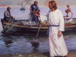 Jesús junto al mar de Galilea
