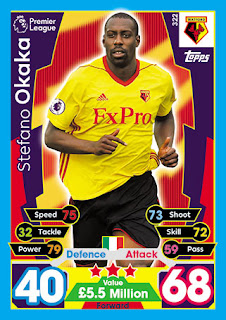 Topps Match Attax 2017-2018 Watford Set