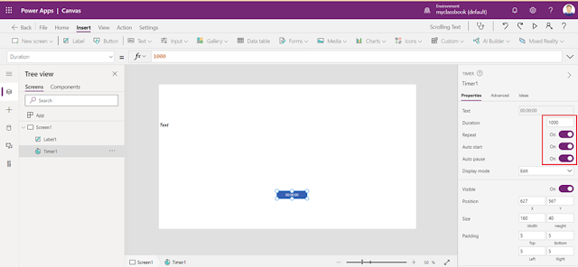 How To Add Scrollable Text In PowerApps