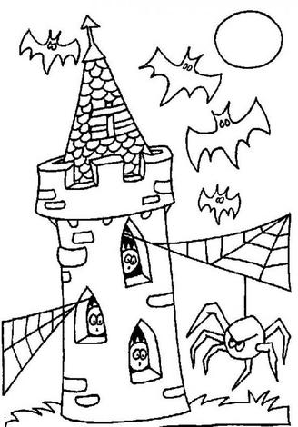 Ghost Coloring Pages on Free Coloring Pages  Halloween Coloring Pages  Free Halloween Activity