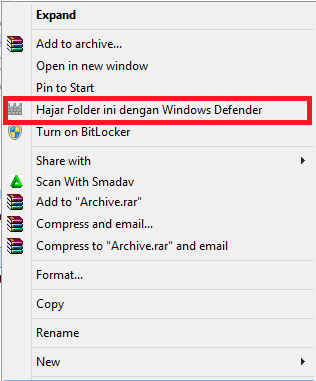Cara Menambahkan Scan dengan Windows Defender untuk Explorer di Windows 8 B