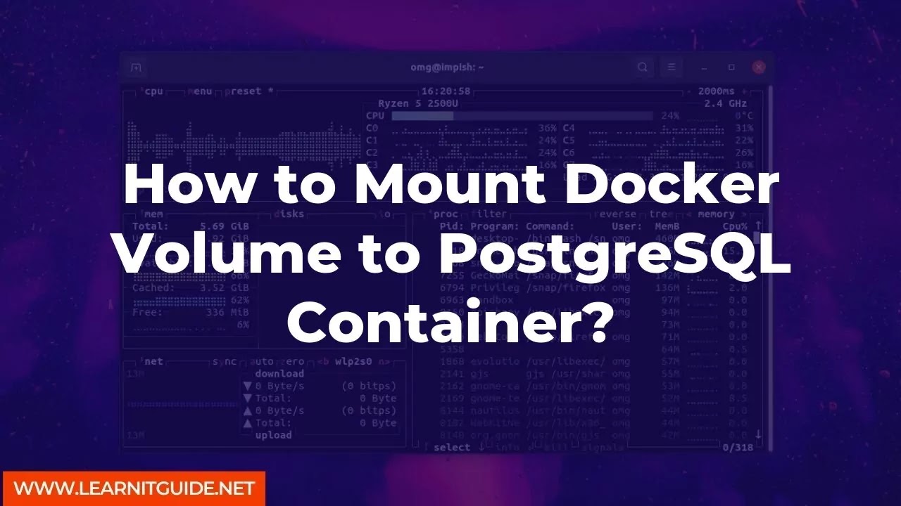 How to Mount Docker Volume to PostgreSQL Container