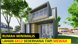 Model Rumah Minimalis Modern 6x12