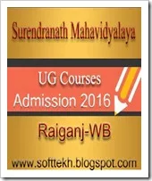UG Courses Admission 2016 Surendranath Mahavidyalaya