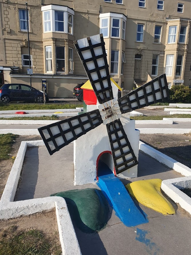 Fella's Crazy Golf in Weston-super-Mare by Simon Brown, April 2021