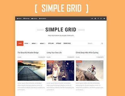 Simple Grid - Template cho Blogspot cực đẹp - Responsive 