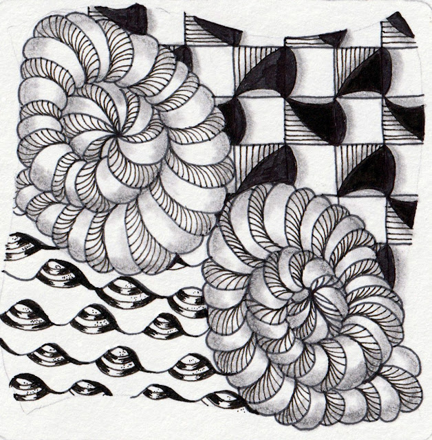 zentangle art from Alice Hendon, The Creator's Leaf