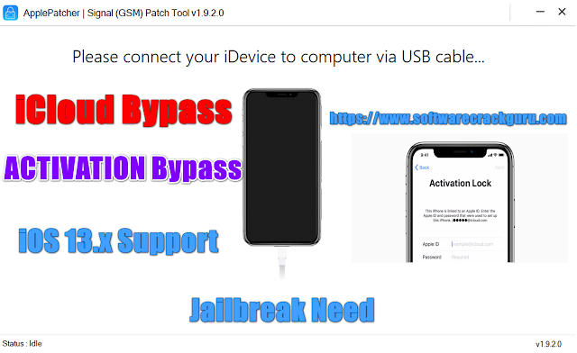  Apple Patcher Tool 1.9.2 (Windows) Bypass iCloud, Remove Activation Lock iPhone, iPad