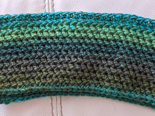 Half Herringbone Headband finished