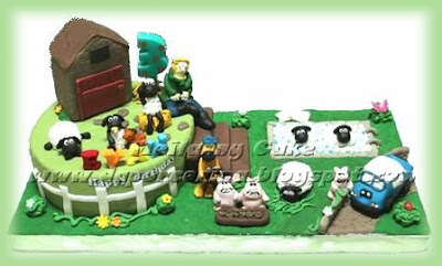 kue ulang tahun shaun the sheep