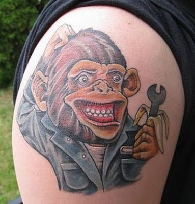 tattoo of monkey