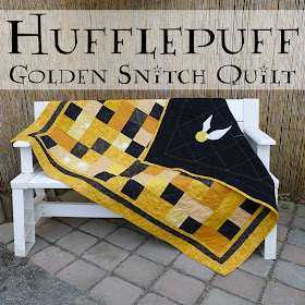 Harry Potter Hufflepuff Golden Snitch Quilt