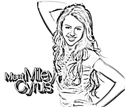 Miley Cyrus coloring pages2