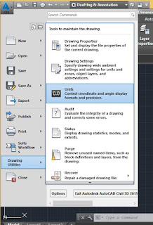 cara mengatur units, menu browser autocad, unit browser autocad
