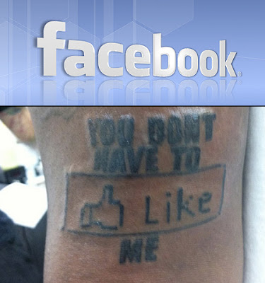 Tatuaje de Facebook fail