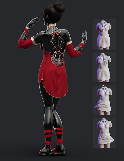 Unleash Your Creative Potential with the dForce Clarity Outfit for Genesis 9