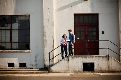 artistic engagement photo.  Brie and David Nesting