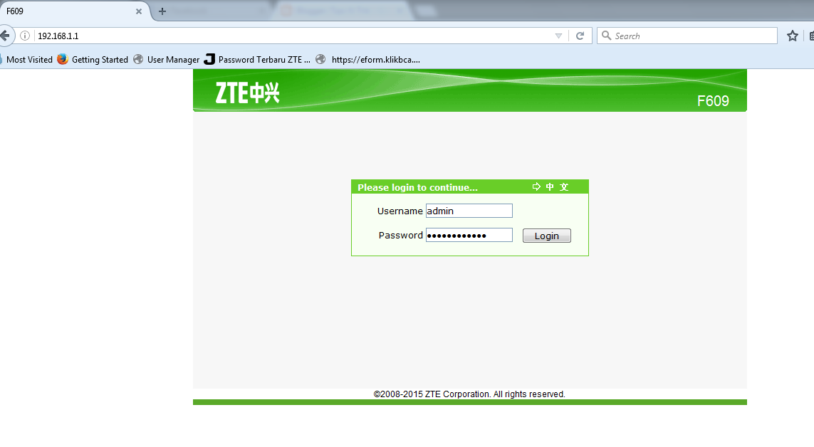 Memanfaatkan Modem FO ZTE F609 Sebagai Akses Point ...