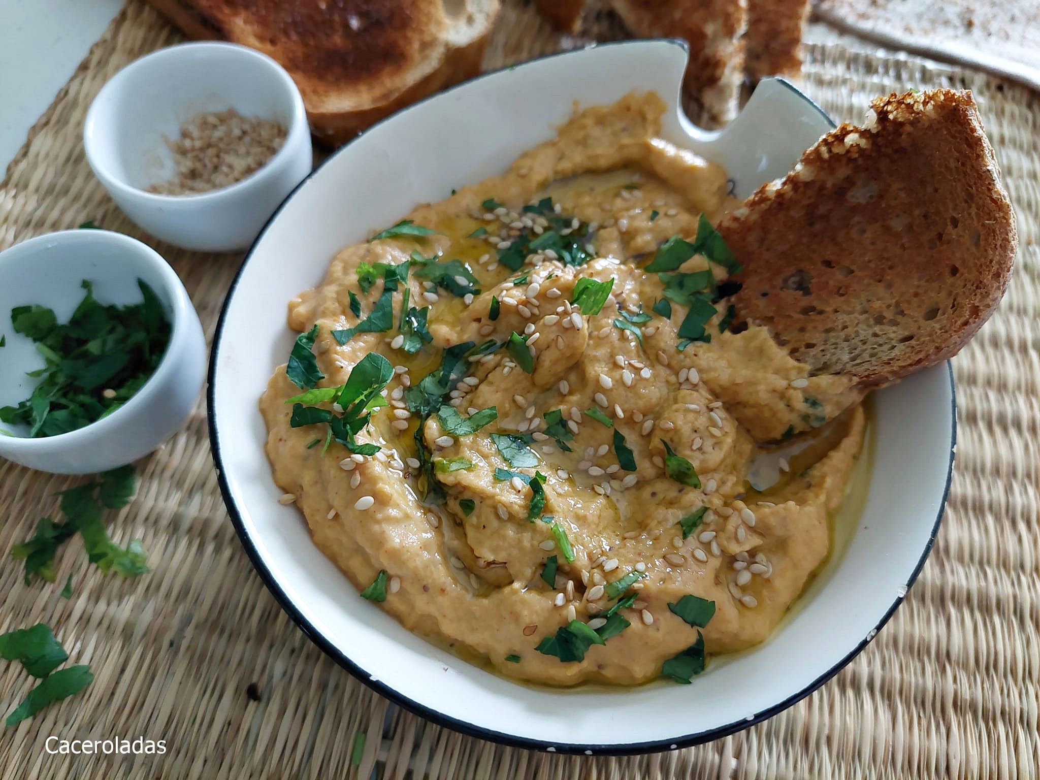 Hummus de berenjenas o baba ganoush | Caceroladas