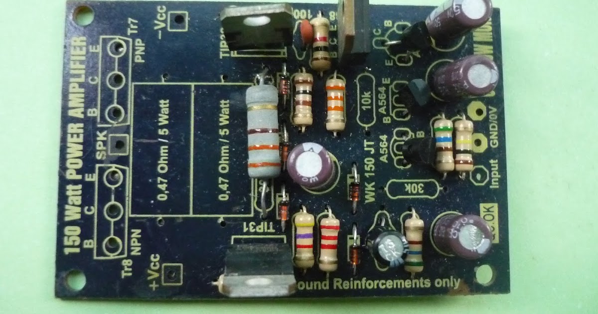 Modifikasi power ampli 150 watt OCL part VI ~ MAGICNET 