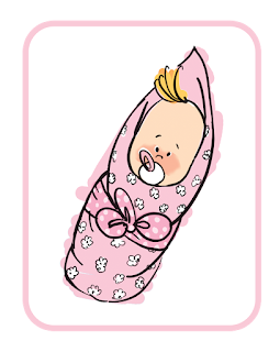 Baby Retro Clip Art.