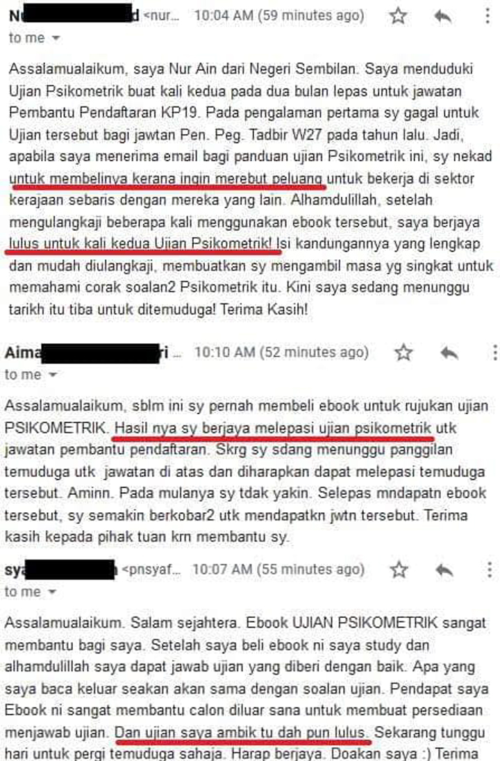 23 Contoh Soalan Ujian Psikometrik Untuk PSEE - Rujukan 