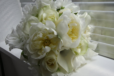 Bridal Bouquet of White Peonies-1