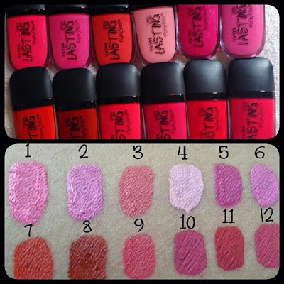 Contoh Warna Hasil Oles Lipcream PARTY STAR MATTE Lipgloss