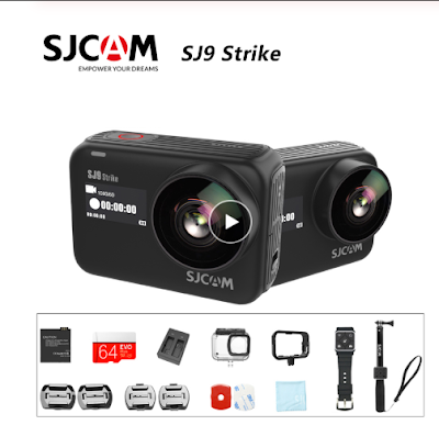 Original SJCAM SJ9 STRIKE 4K Action caméra écran tactile en direct Streaming gyroscope/EIS stabilisation étanche Sport DV