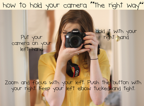 How to hold your DSLR camera ?