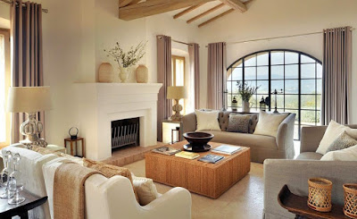 Mediterranean living room furniture idea