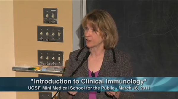 YouTube lecture on clinical immunology  by Professor Katherine Gundling (Source: Katherine Gundling, UCSF