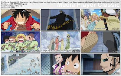 Download Film One Piece Episode 599 (Kenyataan yang Mengejutkan! Identitas Sebenarnya dari Orang yang Bernama Vergo!) Bahasa Indonesia