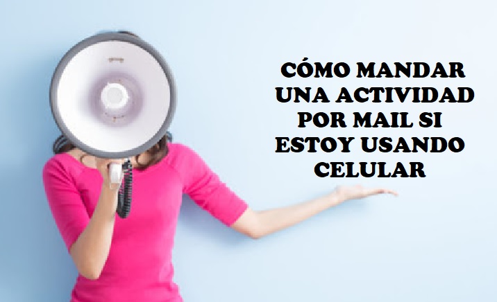 Cómo enviar una actividad por mail