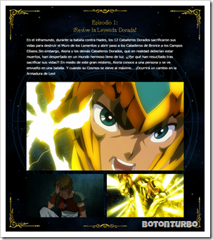 Saint Seiya Soul of Gold en Español Latino