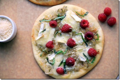 Raspberry Brie Pizzas 1