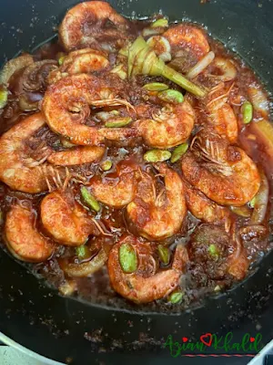 Masak Sambal Udang Petai