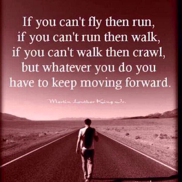 Keep moving forward 