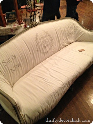 shabby vintage sofa