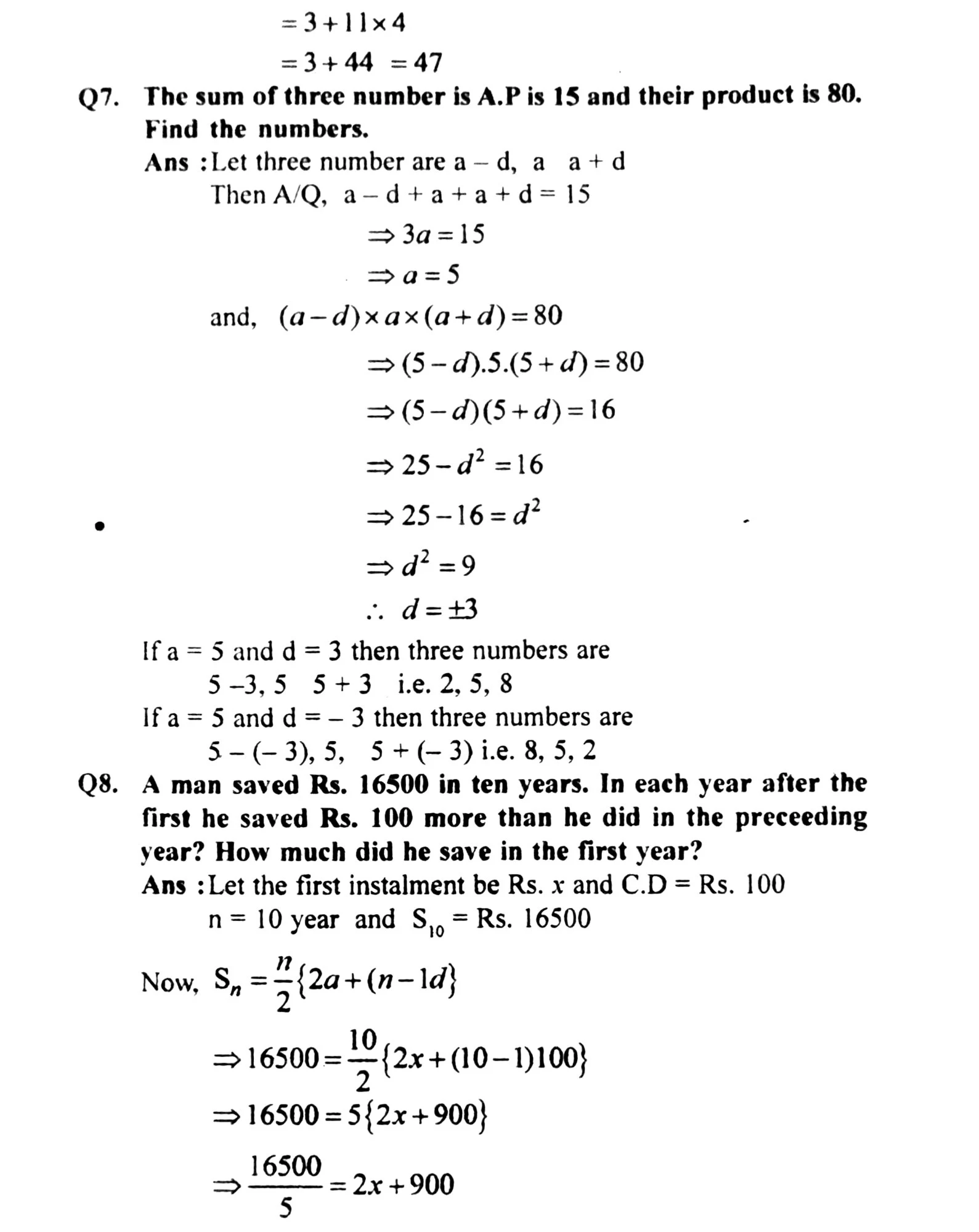 Arithmetic and geometric progression, gauhati University business mathematics Arithmetic and geometric progression unit 5 , b.com 4th sem business mathematics Unit 5 notes and solutions