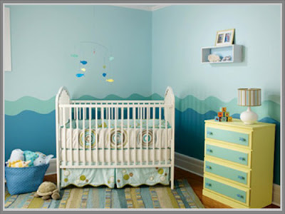  desain  kamar  bayi tema biru  laut  Desain  Rumah Rumah 