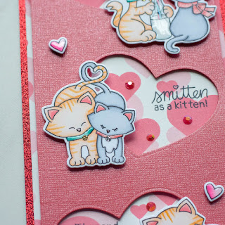 Newton's Sweetheart Slimline Cards by June Guest Designer Amy Tollner | Newton's Sweetheart Stamp Set and Darling Hearts Die Set by Newton's Nook Designs #newtonsnook #handmade