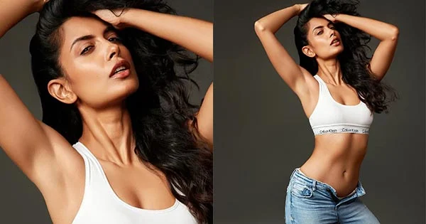 Sarah Jane Dias bra jeans sexy body