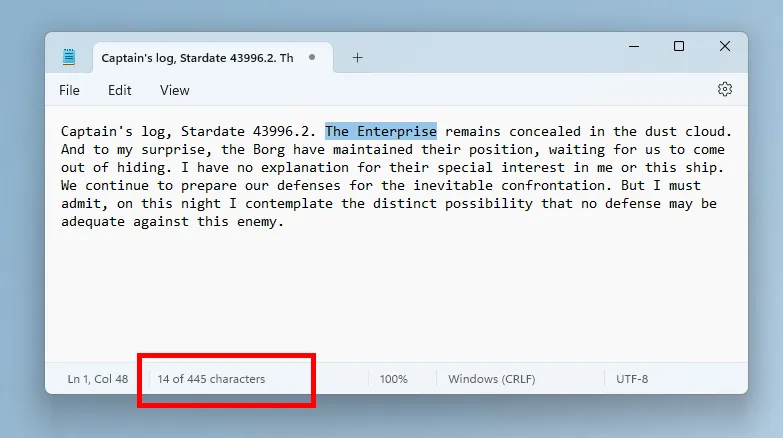 Blocco note di Windows 11 ottiene il conteggio caratteri e la modifica rapida da Esplora file