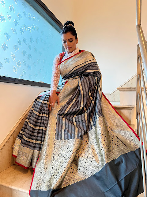 Mushroo silk saree-contemporary, classic and luxurious