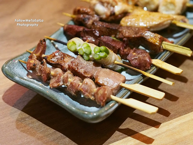 Chicken Wings, Thigh, Heart, Tail, Skin, Gizzard, Liver,  Asparagus Roll & Leek Roll