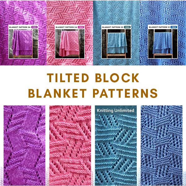 4 Tilted Block Blanket Patterns