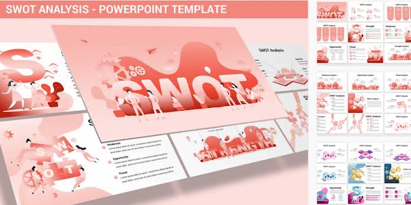 SWOT Analysis - Design Illustration for Powerpoint