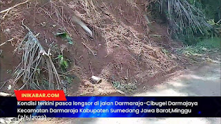 Kondisi Sekarang Jalan Darmaraja-Cibugel Pasca Tanah Longsor