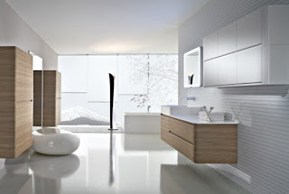 Modern Interior Walnut Bathroom Furniture Decorate